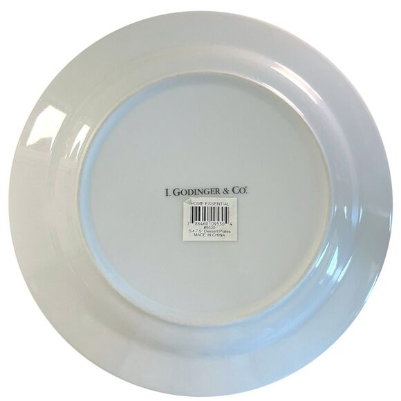 I. Godinger & Co. Set of 4 Dessert Plates 7.5" Fruit Food Spring Design #9530 - Picture 8 of 9